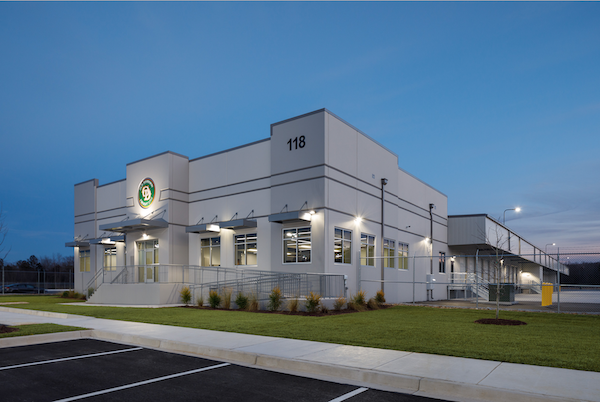 Exterior view of the new Old Dominion Freight Line construction in Columbia, SC, that was recently completed